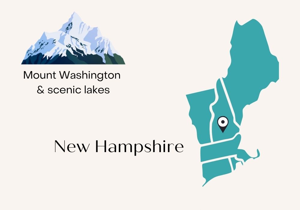 New Hampshire map