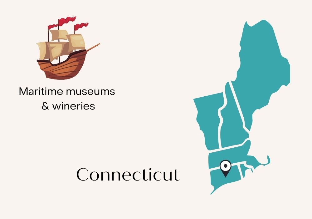 Connecticut map