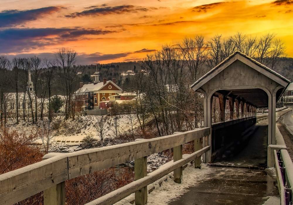 Stowe, Vermont in Winter