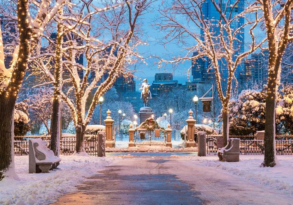 Boston Common at Christmas